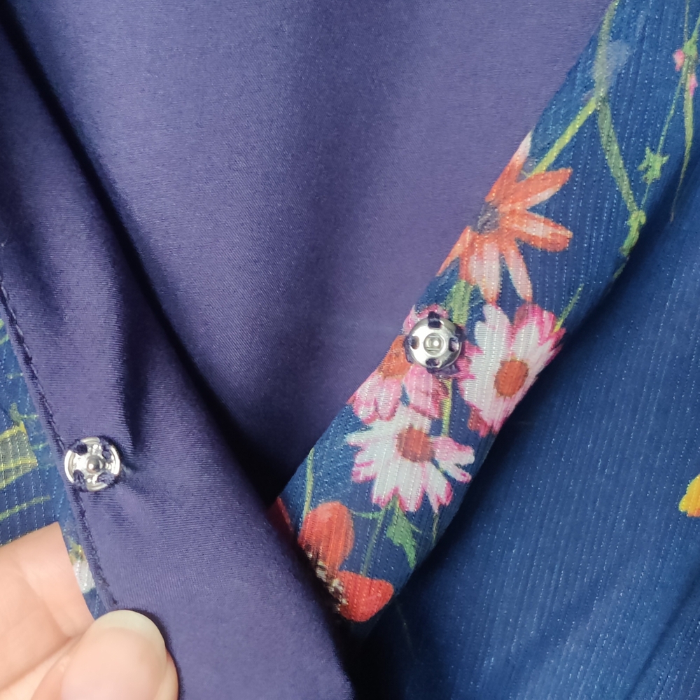 Floral Navy Blue Dress - Picture 8 of 12